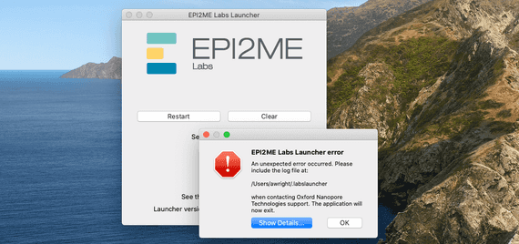 Locating the Labs Launcher log file | EPI2ME Blog